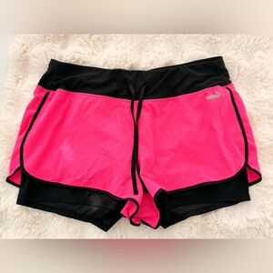 ✨ Avia Pink & Black Running Shorts | Size L | Lightweight Activewear 🩷🖤